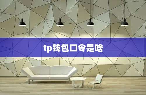 tp钱包口令是啥