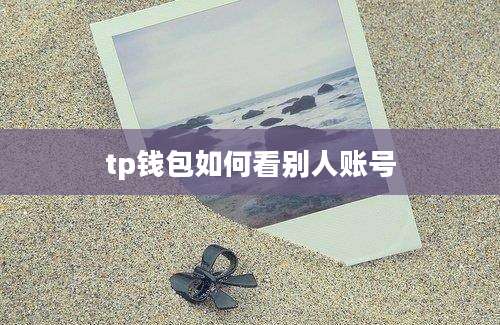 tp钱包如何看别人账号