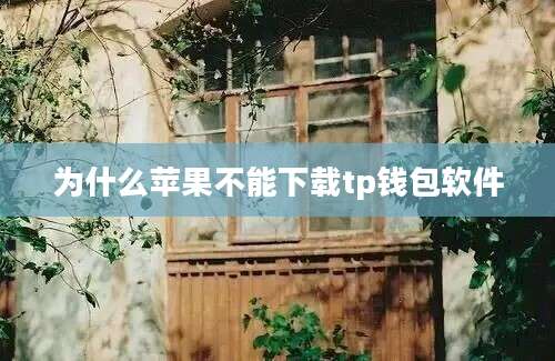 为什么苹果不能下载tp钱包软件