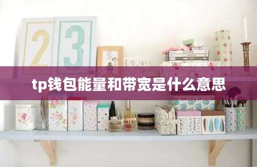 tp钱包能量和带宽是什么意思