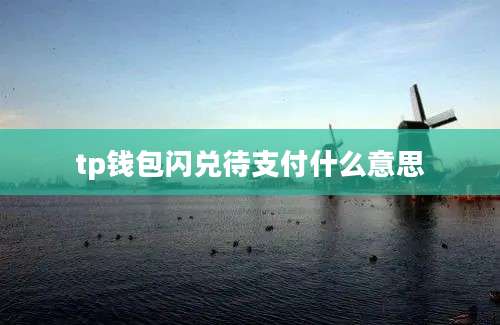 tp钱包闪兑待支付什么意思