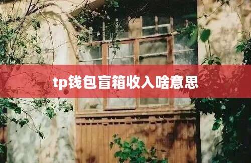 tp钱包盲箱收入啥意思