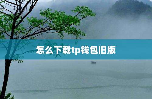 怎么下载tp钱包旧版