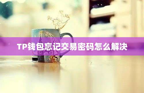TP钱包忘记交易密码怎么解决