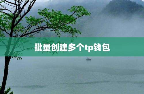 批量创建多个tp钱包