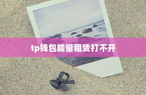 tp钱包能量租赁打不开