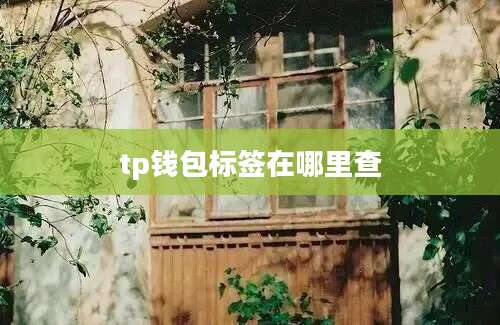 tp钱包标签在哪里查