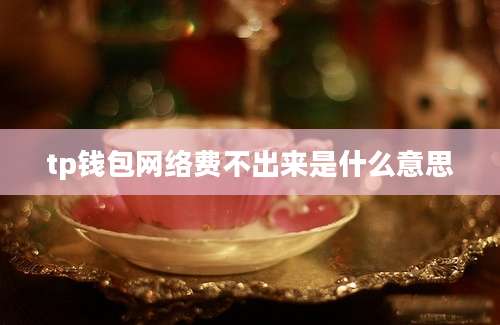 tp钱包网络费不出来是什么意思