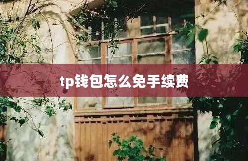 tp钱包怎么免手续费