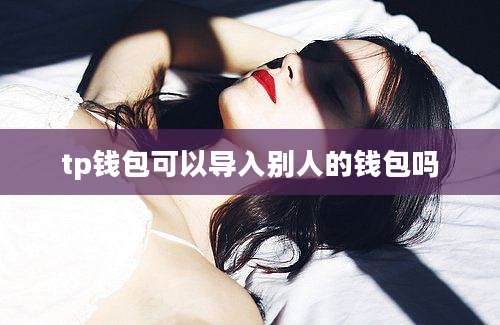 tp钱包可以导入别人的钱包吗