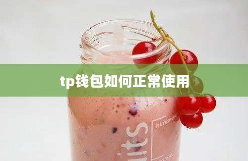 tp钱包如何正常使用