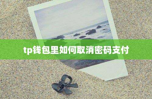 tp钱包里如何取消密码支付